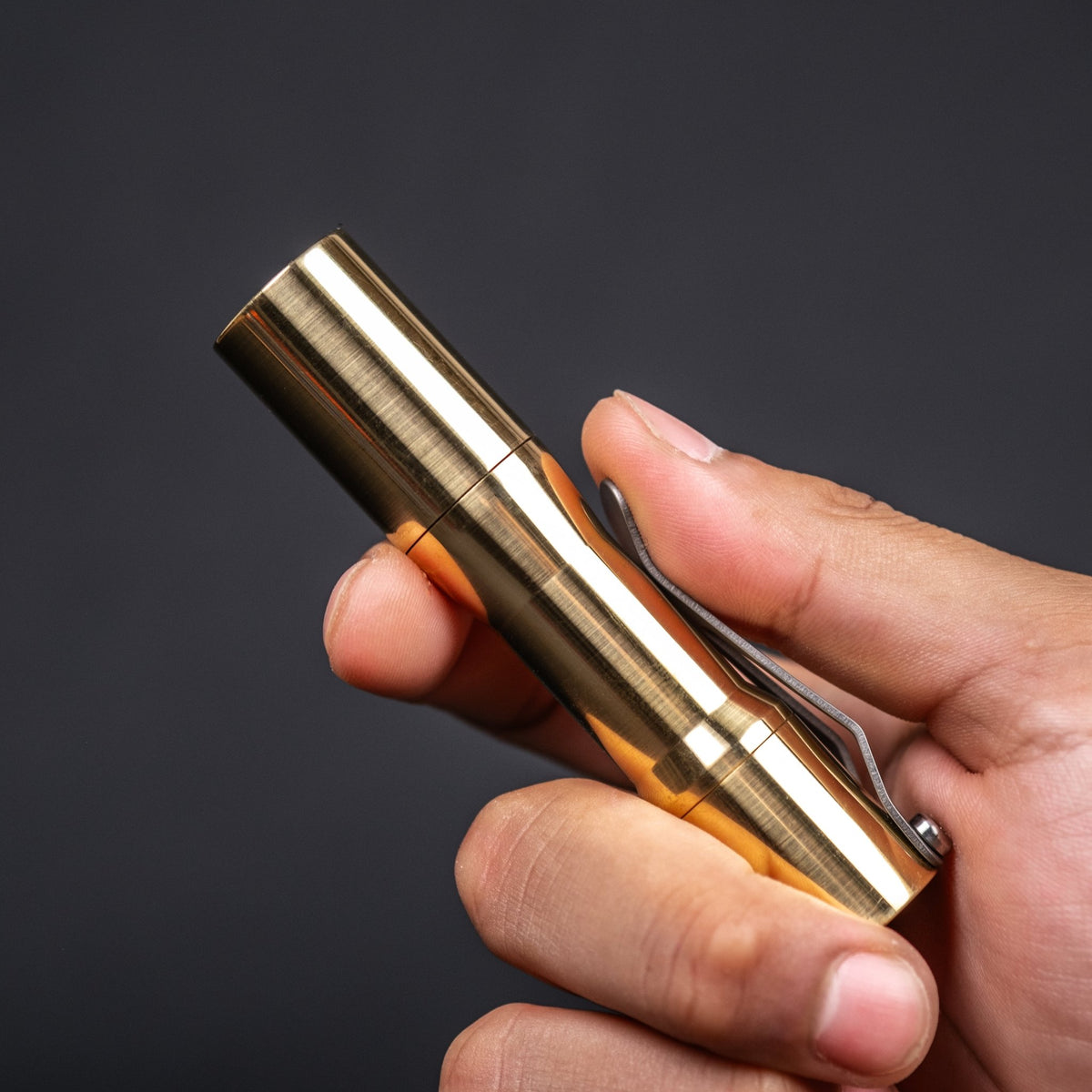 CWF Mini Arc Flashlight - Machined Brass (Custom) - URBAN EDC®