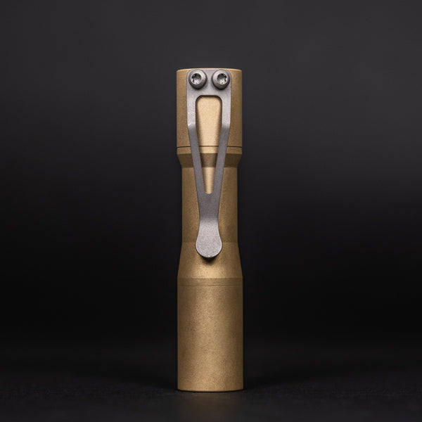 CWF Mini Arc Flashlight - Stonewashed Brass (Custom) - URBAN EDC®