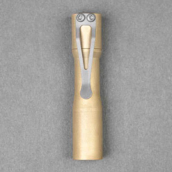 CWF Mini Arc Flashlight - Stonewashed Brass (Custom) - URBAN EDC®