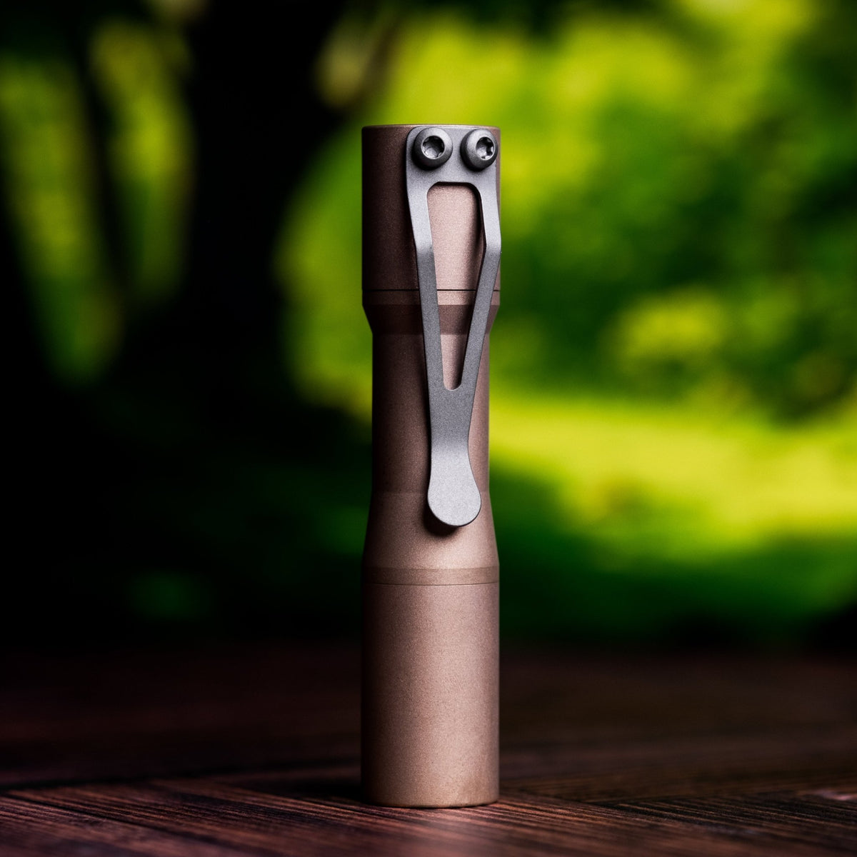 CWF Mini Arc Flashlight - Stonewashed Brass (Custom) - URBAN EDC®