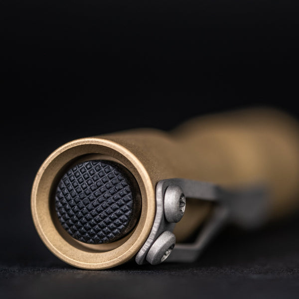 CWF Mini Arc Flashlight - Stonewashed Brass (Custom) - URBAN EDC®