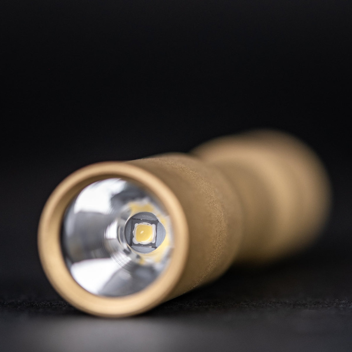 CWF Mini Arc Flashlight - Stonewashed Brass (Custom) - URBAN EDC®