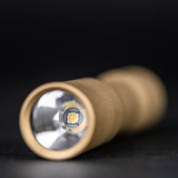 CWF Mini Arc Flashlight - Stonewashed Brass (Custom) - URBAN EDC®