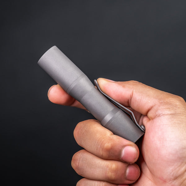 CWF Mini Arc Flashlight - Stonewashed Titanium (Custom) - URBAN EDC®