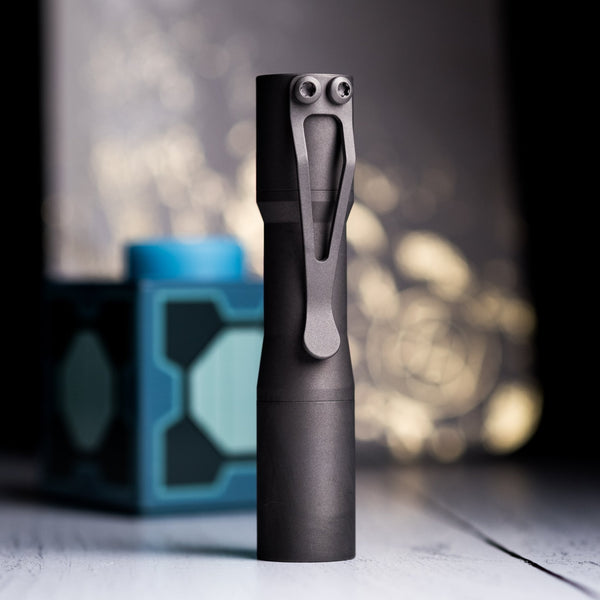 CWF Mini Arc Flashlight - Stonewashed Titanium (Custom) - URBAN EDC®