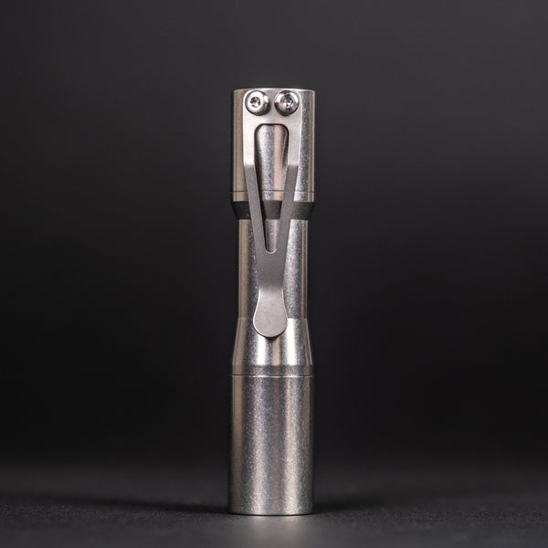 CWF Mini Arc Flashlight - Tumbled Titanium (Custom) - URBAN EDC®