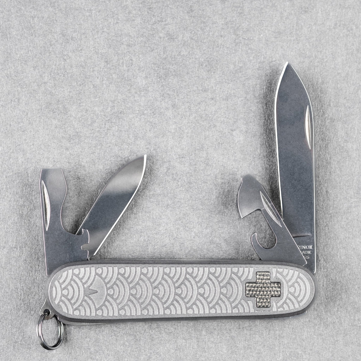 Daily Customs x URBAN Recruit SAK - Seigaiha Titanium w/ Green Micarta Inlay - URBAN EDC®