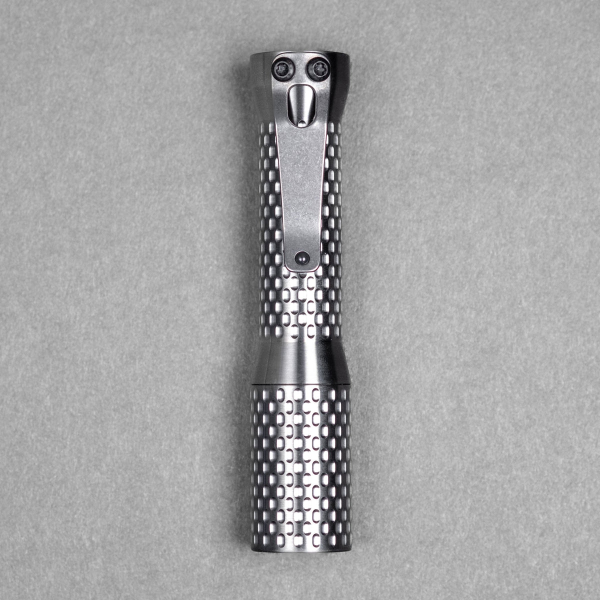 Dawson Machine Craft Divot Slim Flashlight - Satin Titanium (Custom) - URBAN EDC®