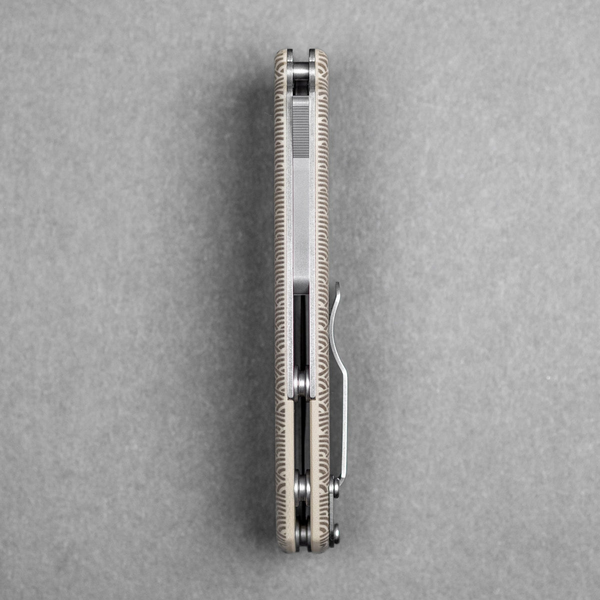 Demko MG AD20 Slim - 20CV Clip Point w/ Tan G10 Seigaiha (Custom) - URBAN EDC®
