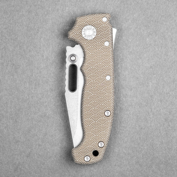 Demko MG AD20 Slim - 20CV Clip Point w/ Tan G10 Seigaiha (Custom) - URBAN EDC®