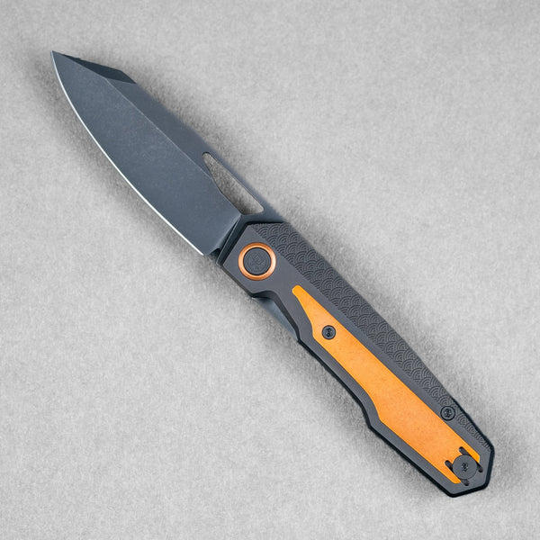 Divo x URBAN Saloon - Blackwashed S90V & Blackwashed Titanium Seigaiha w/ Copper Accents - URBAN EDC®