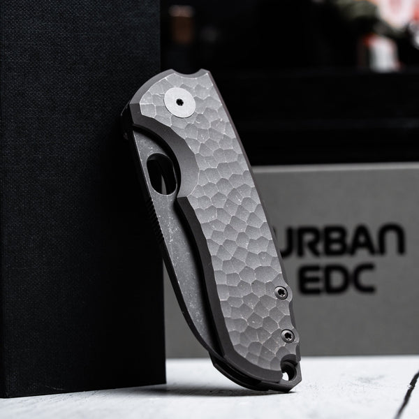 Drop Date (01/14): URBAN F5.5 - Acid - Etched Magnacut & Darkwashed Titanium w/ Jigged Pattern - URBAN EDC®