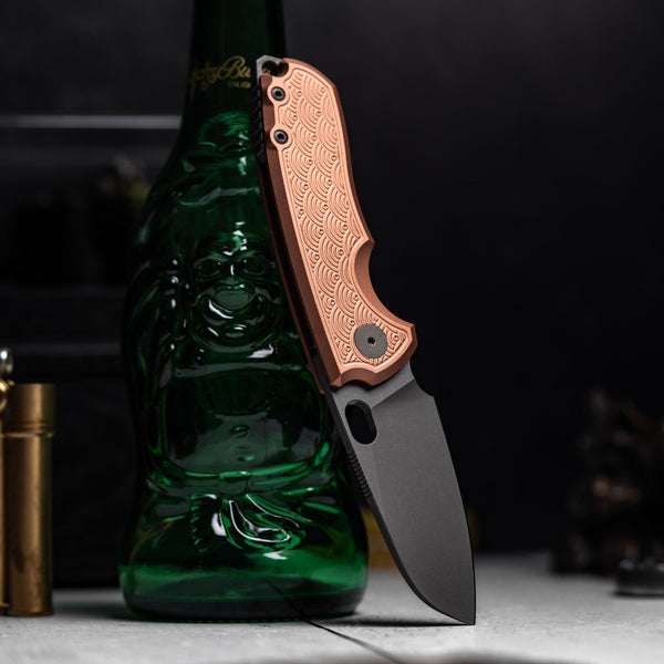 Drop Date (02/18): URBAN F5.5 - Darkwashed Magnacut & Copper w/ Seigaiha Pattern - URBAN EDC®