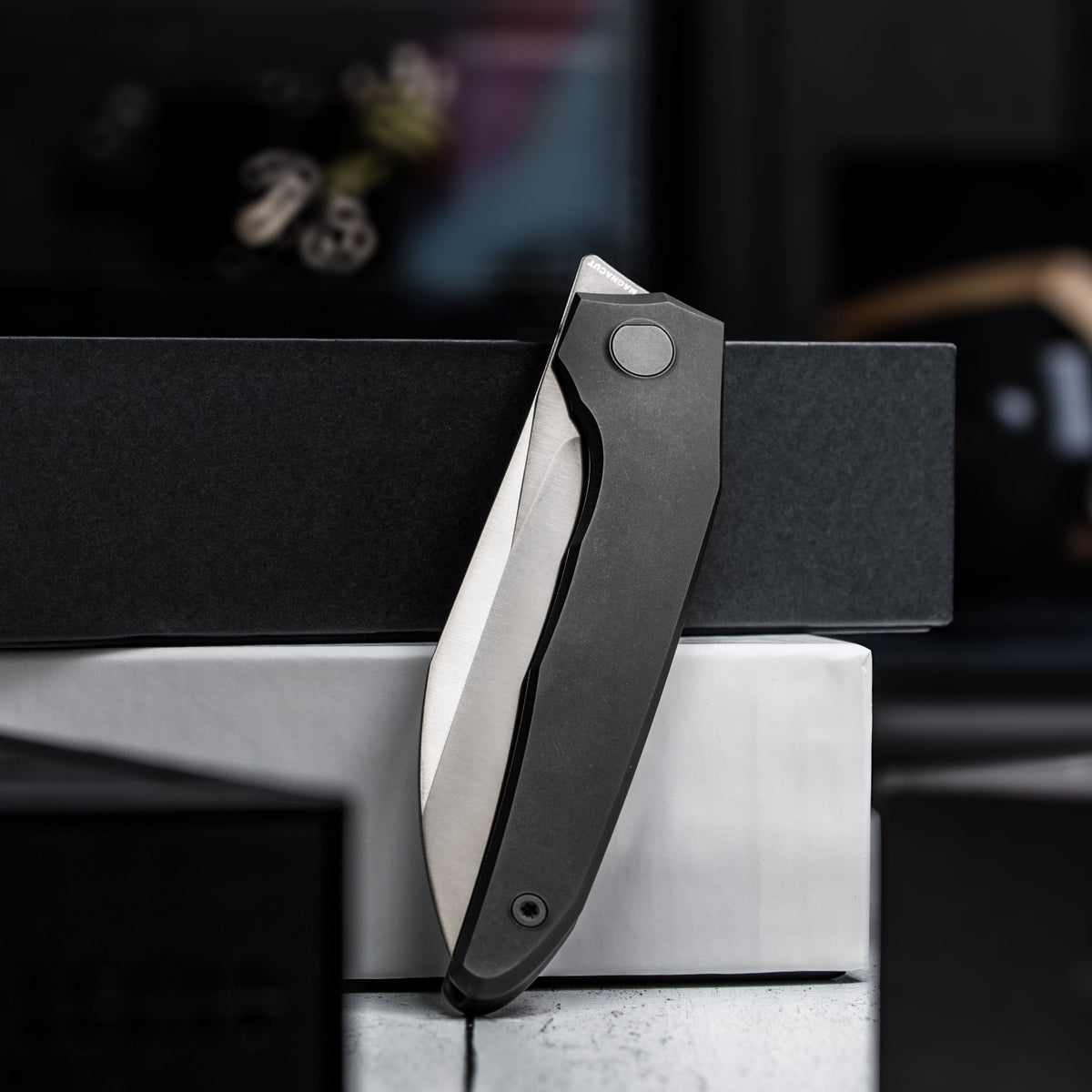 Drop Date (03/18): URBAN Nitroglide - Polished DLC Magnacut w/ Blackwashed Titanium - URBAN EDC®