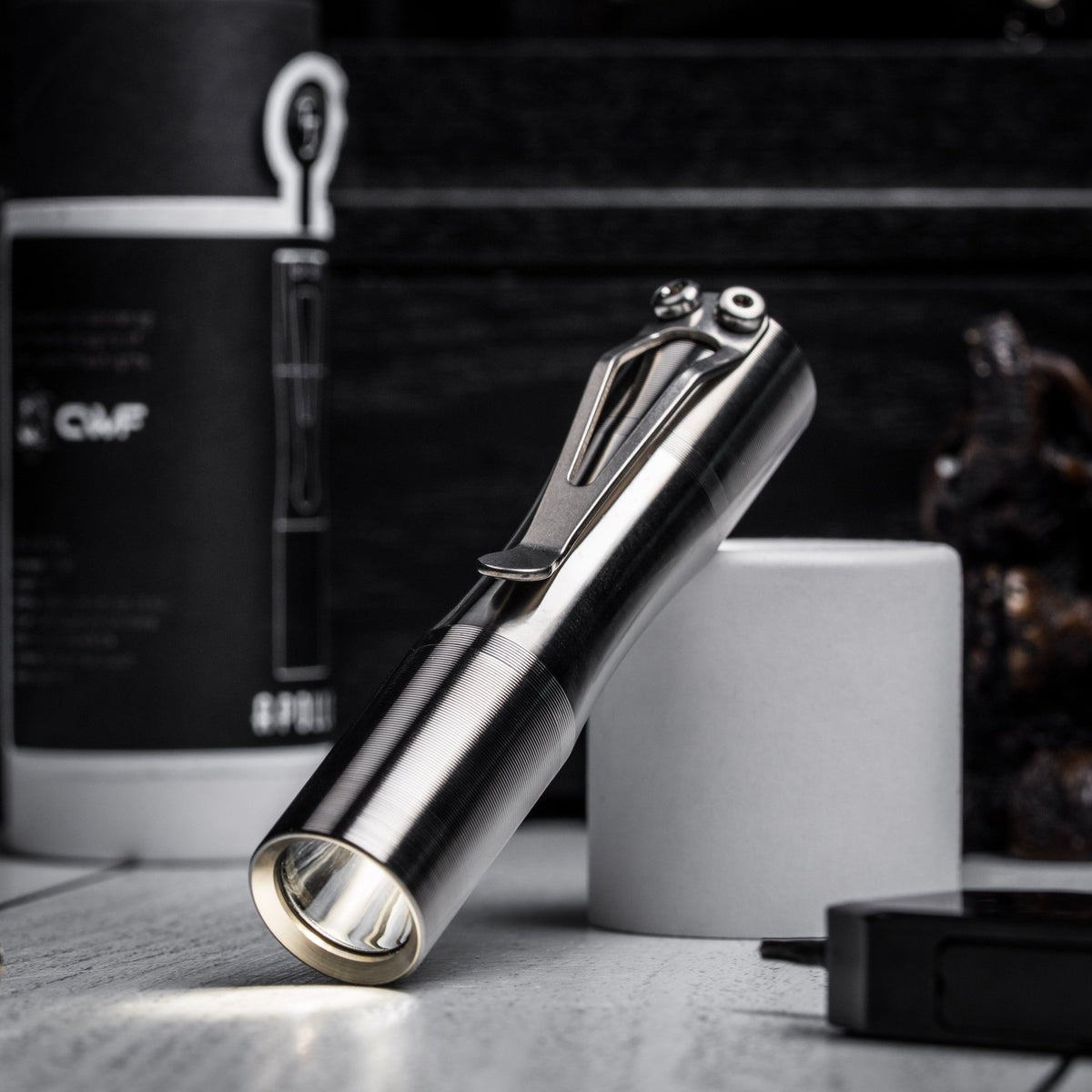 Drop Date (04/15): Tactile Turn Apollo Flashlight - Titanium - URBAN EDC®