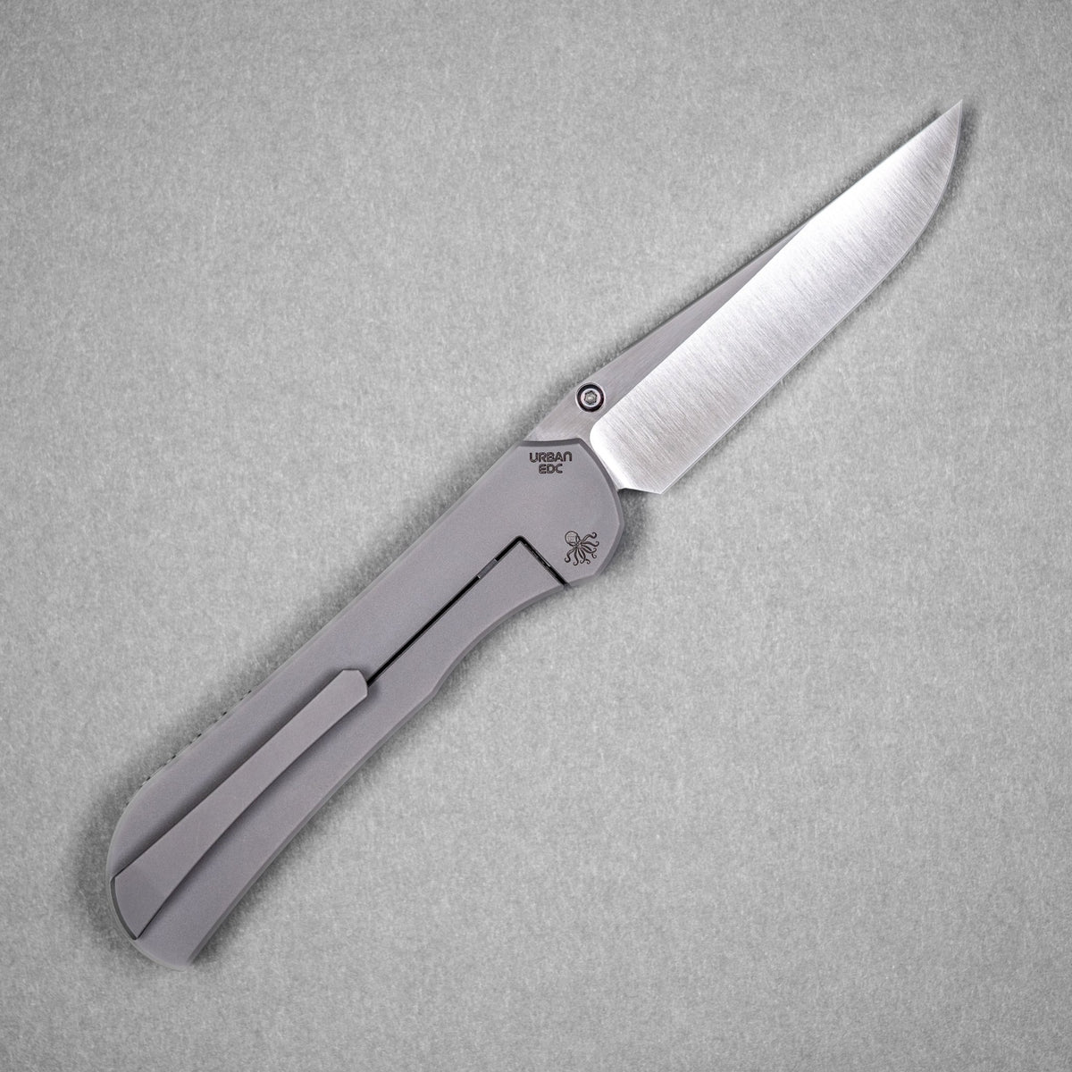 Drop Date (04/22): Piratech x URBAN Saga - Satin S90V & Bead Blast Titanium w/ Blue Seigaiha - URBAN EDC®
