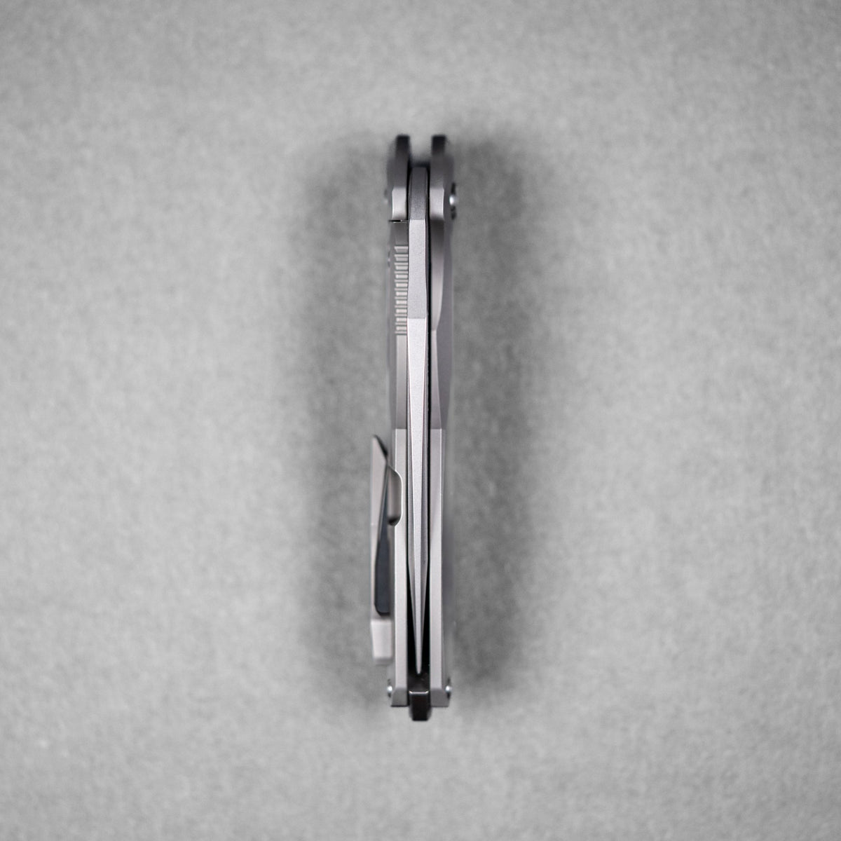 Drop Date (04/29): Koenig Mini Arius Flipper - Burnished M390 w/ Polished Flats & Patterned Titanium - URBAN EDC®