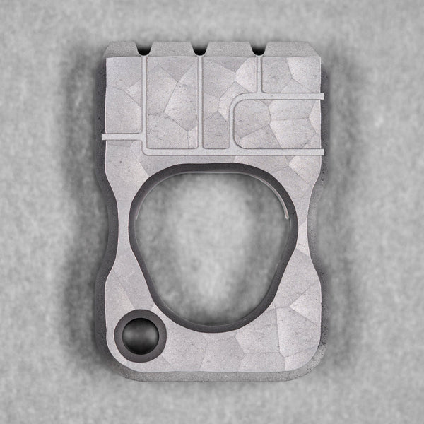 Drop Date (04/29): URBAN Fist Bump Bottle Opener - Stonewashed Titanium w/ Hammered Texture - URBAN EDC®
