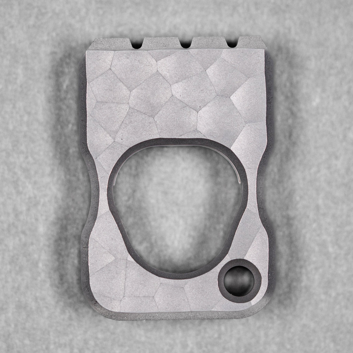 Drop Date (04/29): URBAN Fist Bump Bottle Opener - Stonewashed Titanium w/ Hammered Texture - URBAN EDC®