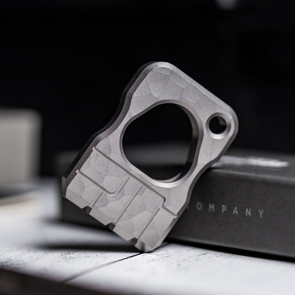 Drop Date (04/29): URBAN Fist Bump Bottle Opener - Stonewashed Titanium w/ Hammered Texture - URBAN EDC®