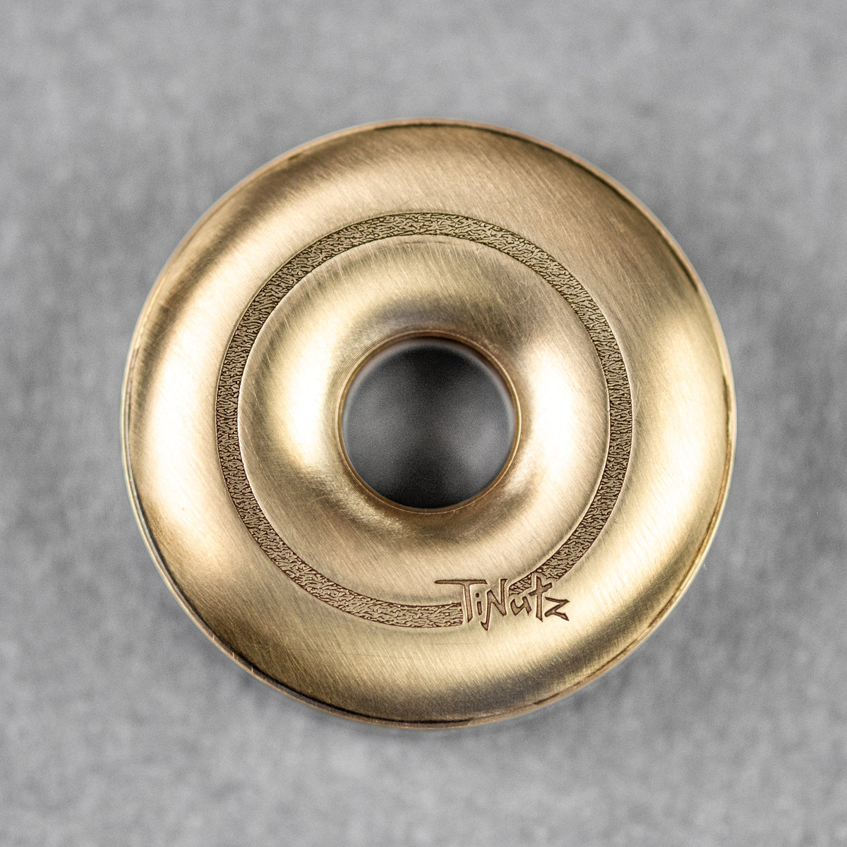 Drop Date (05/14): MetalMorphosis x URBAN TiNutz Seigaiha Worry Stone - Brass - URBAN EDC®