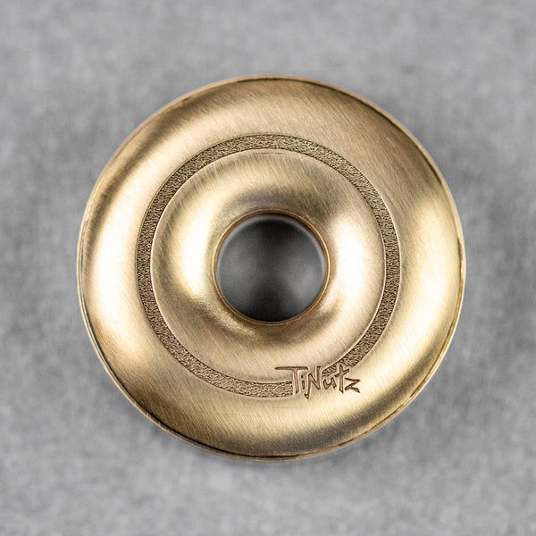 Drop Date (05/14): MetalMorphosis x URBAN TiNutz Seigaiha Worry Stone - Brass - URBAN EDC®