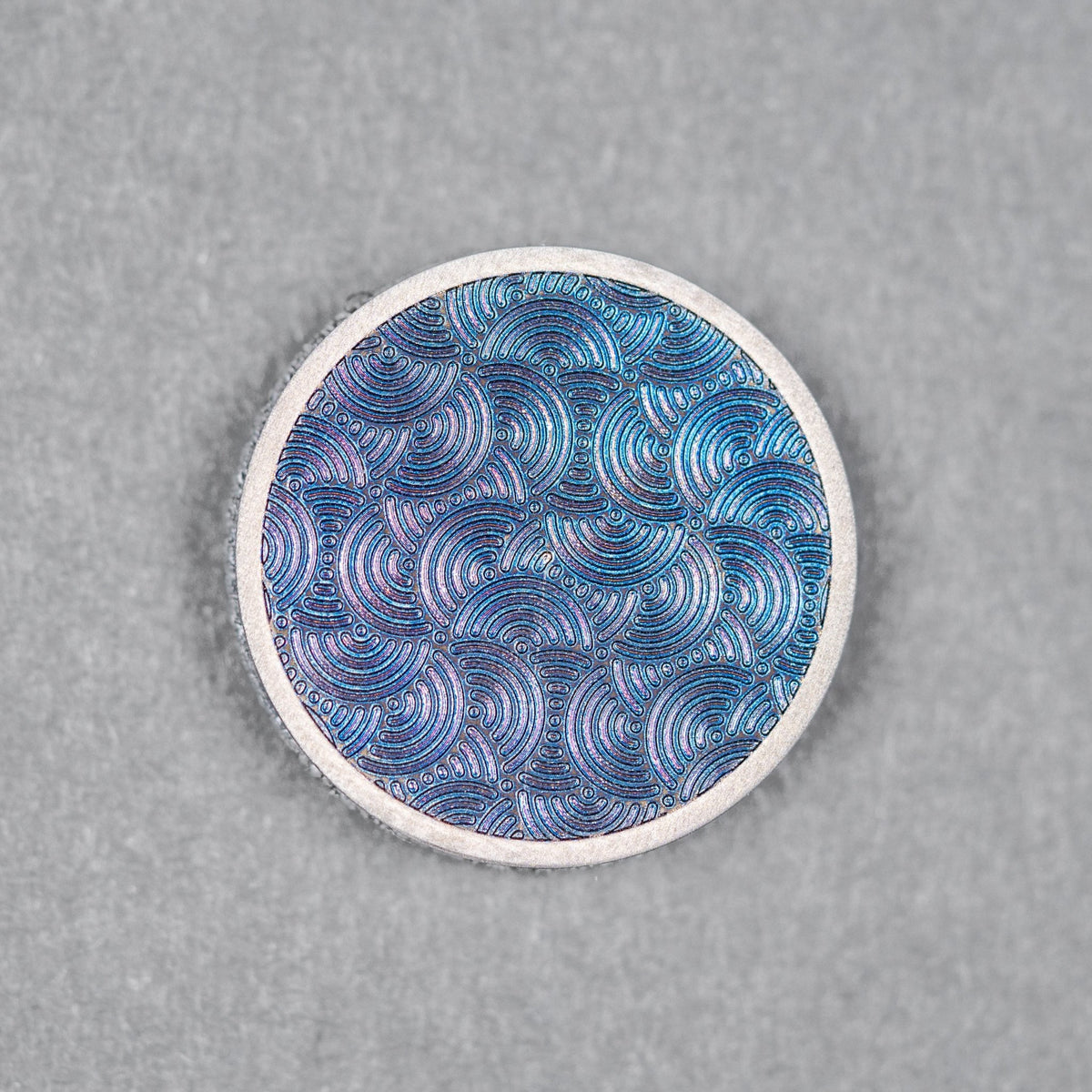 Drop Date (06/17): Limitless x URBAN Chaos Seigaiha™ Titanium Round Patch - URBAN EDC®