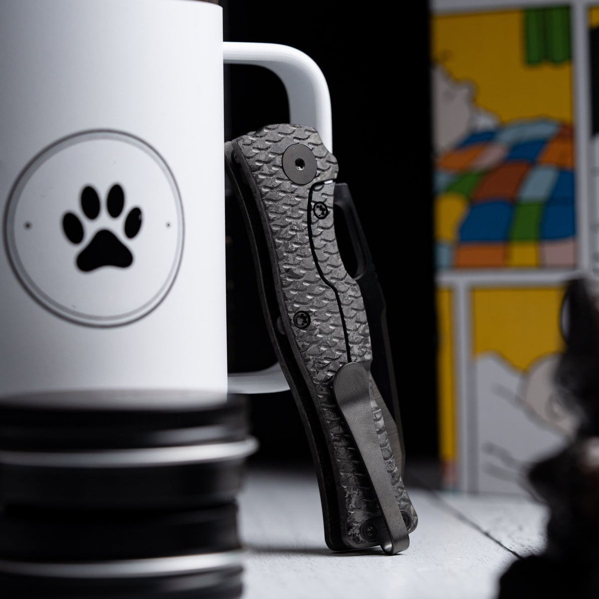 Drop Date (06/17): URBAN Castellan Non-Flipper - Belt Satin DLC Vanax & Black Crystal Titanium w/ Dragon Scale - URBAN EDC®