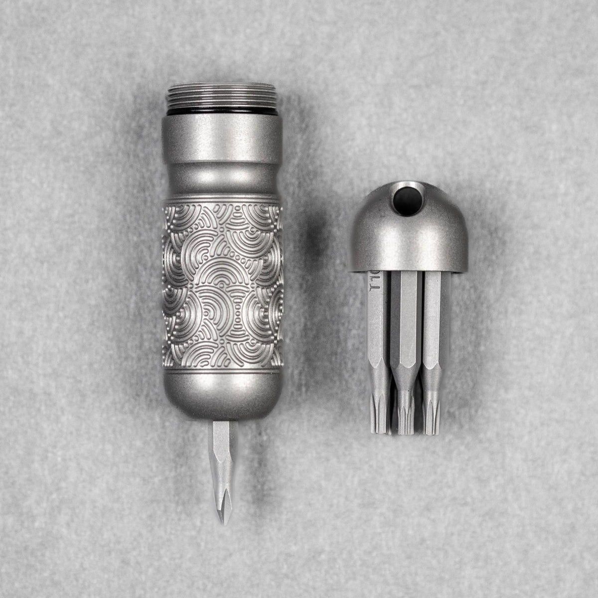 Drop Date (06/24): Audacious Concept x URBAN Tool XS - Titanium w/ Chaos Seigaiha™ - URBAN EDC®