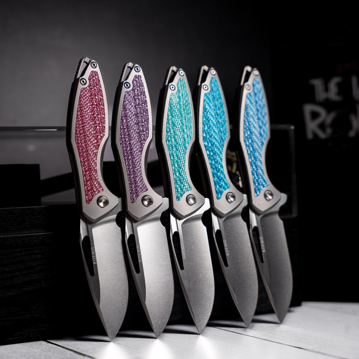 Drop Date (07/01): Koenig Arius Flipper - Brightwashed w/ Polished Flats M398 & Titanium w/ Twill Inlay - URBAN EDC®