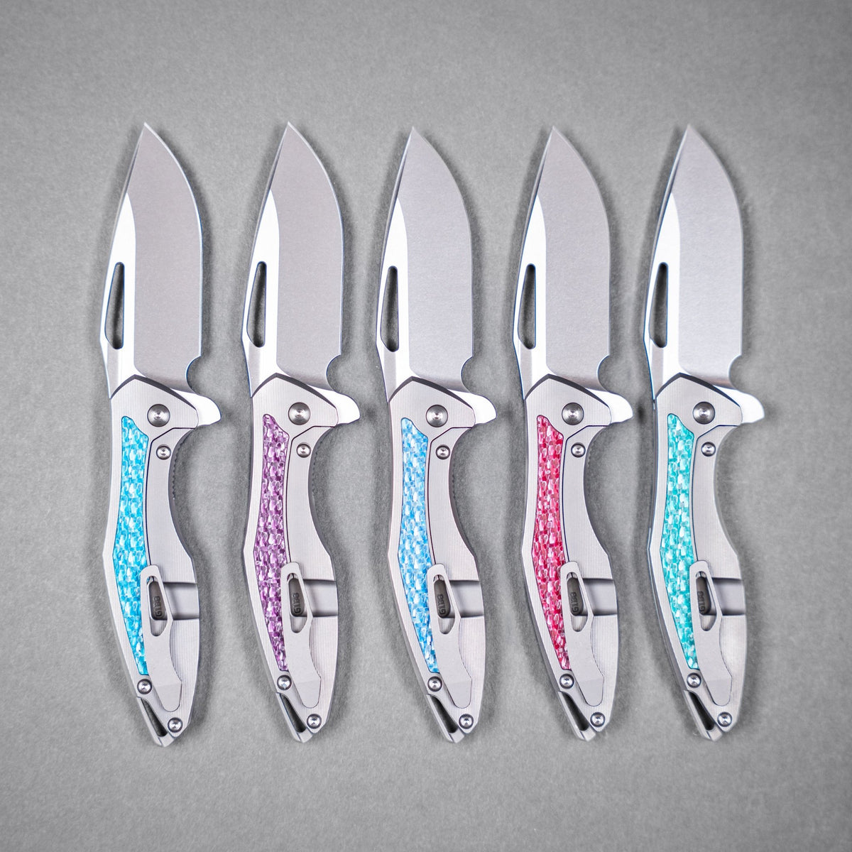 Drop Date (07/08): Koenig Mini Arius Flipper - Brightwashed w/ Polished Flats M390 & Titanium w/ Twill Inlay - URBAN EDC®