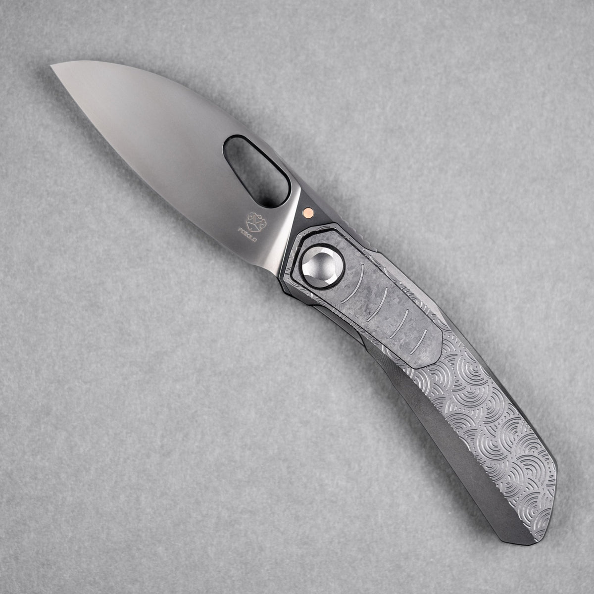 Drop Date (07/22): Poikilo x URBAN VK-Crab - Pearlescent Stonewash DLC M398 & DLC Titanium Chaos Seigaiha™ w/ Crystal Ti DLC Inlay - URBAN EDC®