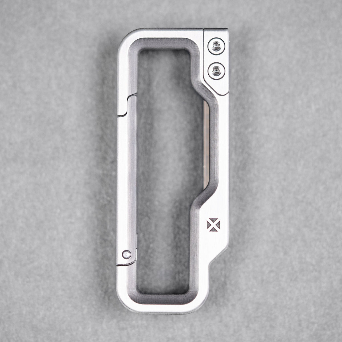 Drop Date (07/29): Blank Forces x URBAN HyperLink Original Carabiner - Titanium w/ Chaos Seigaiha™ - URBAN EDC®