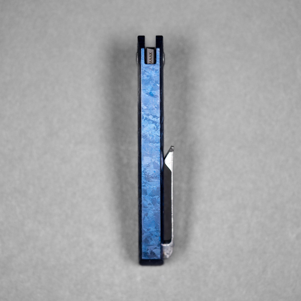 Drop Date (07/29): URBAN Isurus - Hand-Rubbed Vanax & Deep Blue Crystal Ti w/ Crystal Ti Hardware - URBAN EDC®