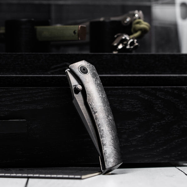 Drop Date (08/05): URBAN Isurus - Belt Satin DLC Vanax & Black Crystal Ti w/ Black Crystal Ti Hardware - URBAN EDC®