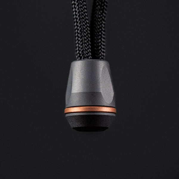 Drop Date (08/05): URBAN VK-IMON Lanyard Bead - Beadblasted Zirconium w/ Copper Disc - URBAN EDC®