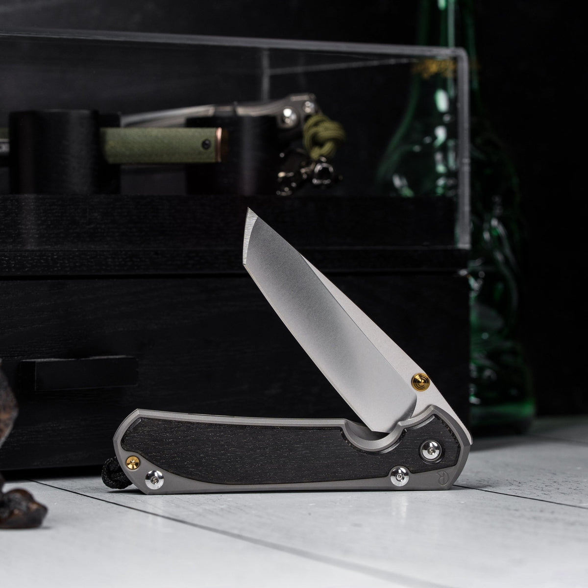 Drop Date (08/12): Chris Reeve Large Sebenza 31 - Tanto Magnacut & Glass Blasted Titanium w/ Bog Oak Inlay - URBAN EDC®