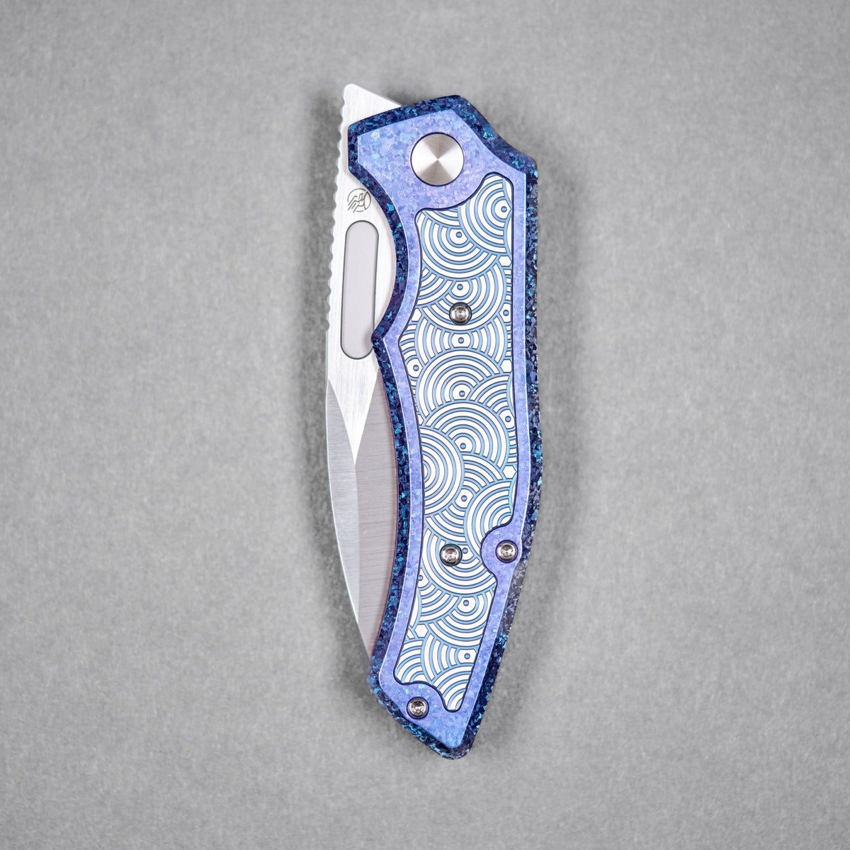 Drop Date (08/12): Griffin Co x URBAN Scout F3.5 Folder - Belt Satin Magnacut & Blurple Crystal Titanium w/ Satin Chaos Seigaiha™ - URBAN EDC®