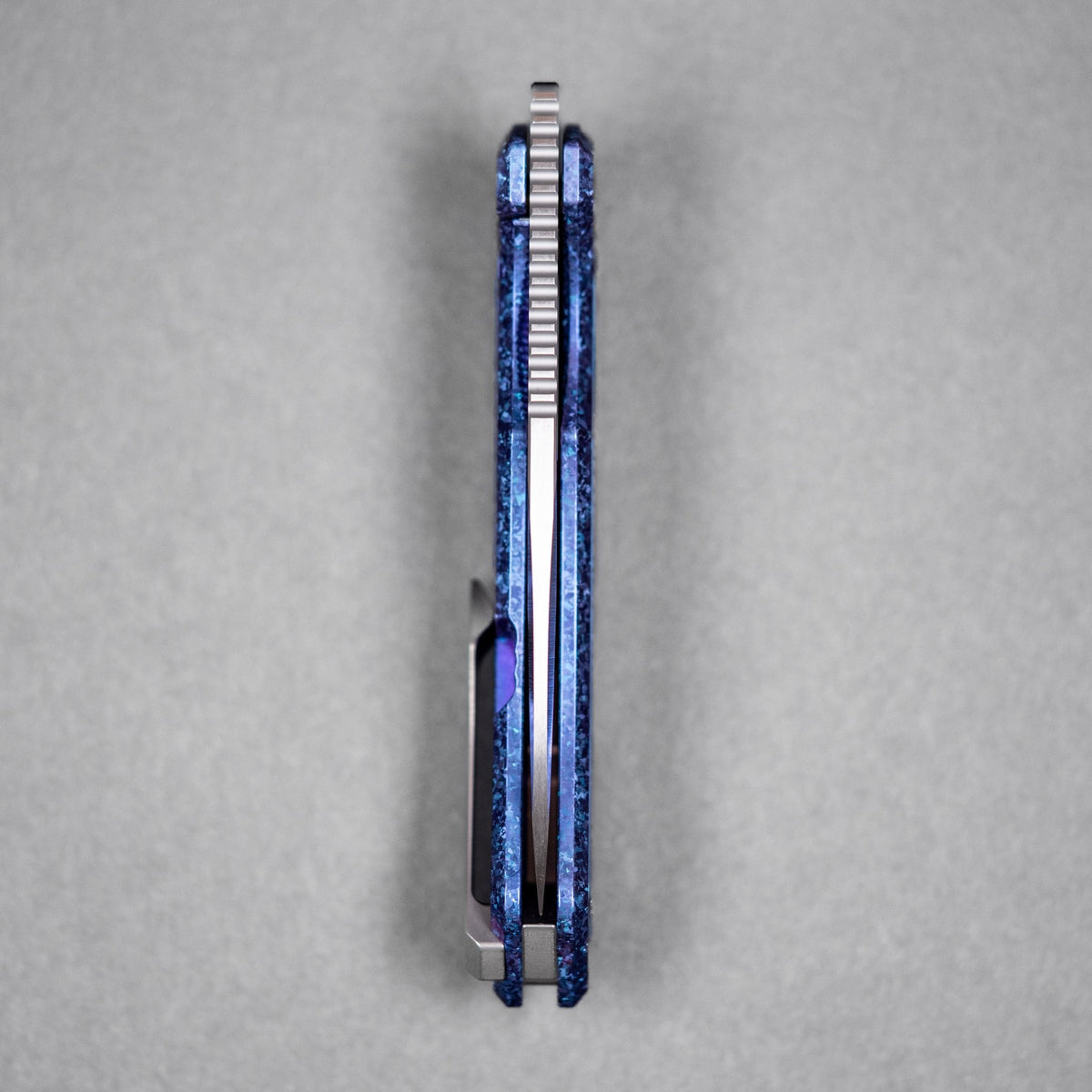 Drop Date (08/12): Griffin Co x URBAN Scout F3.5 Folder - Belt Satin Magnacut & Blurple Crystal Titanium w/ Satin Chaos Seigaiha™ - URBAN EDC®
