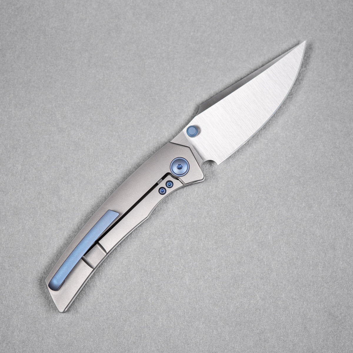 Drop Date (08/12): URBAN Isurus - Satin Vanax & Bead Blast Ti w/ Blurple Ti Hardware - URBAN EDC®