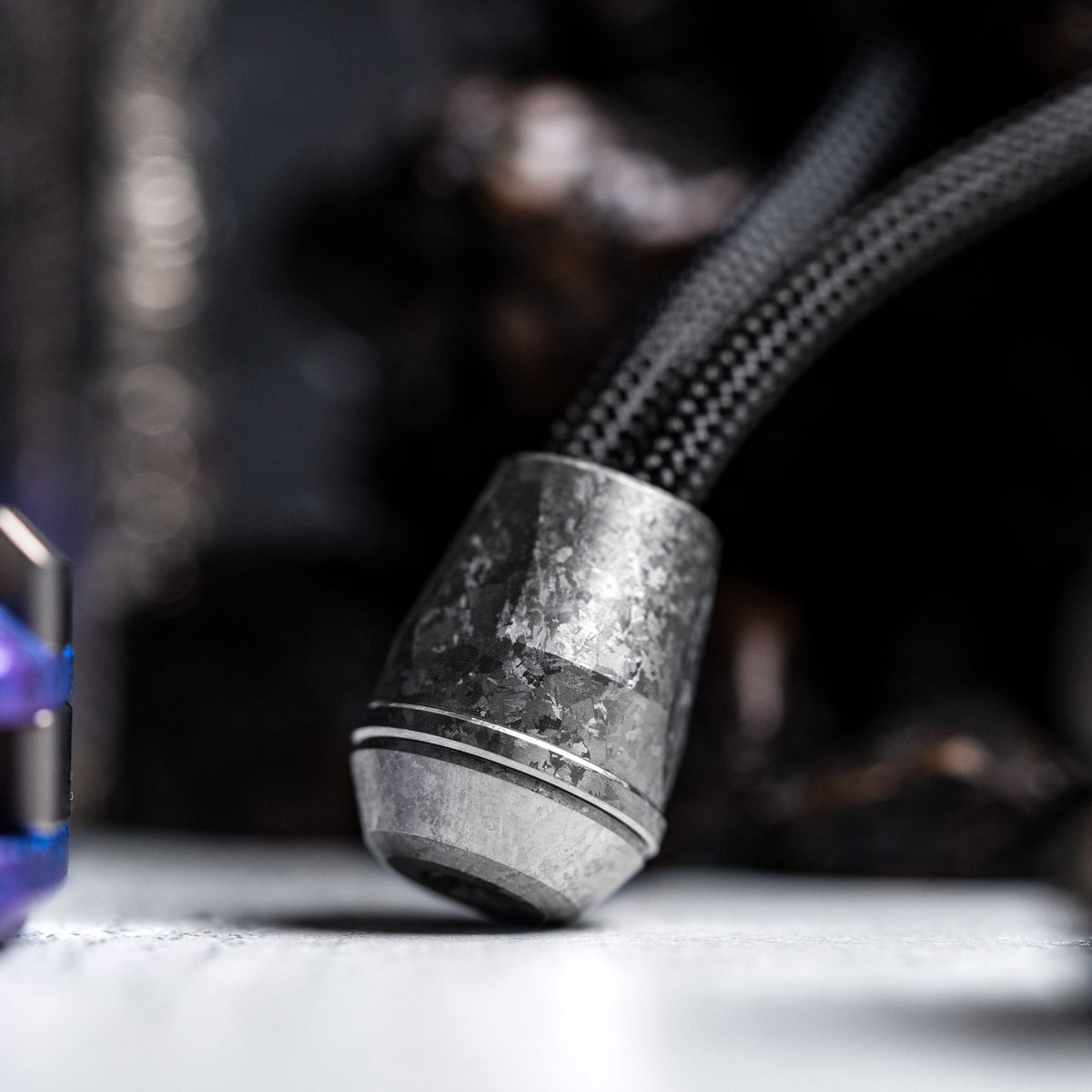 Drop Date (08/12): URBAN VK-IMON Lanyard Bead - Crystal Titanium w/ Crystal Titanium Disc - URBAN EDC®