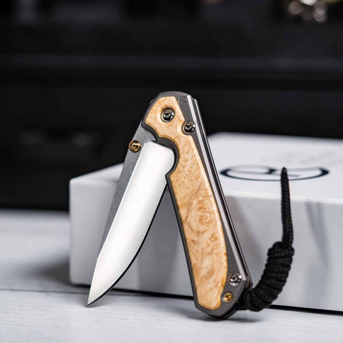 Drop Date (08/19): Chris Reeve Small Sebenza 31 - Drop Point Magnacut & Glass Blasted Titanium w/ Box Elder - URBAN EDC®