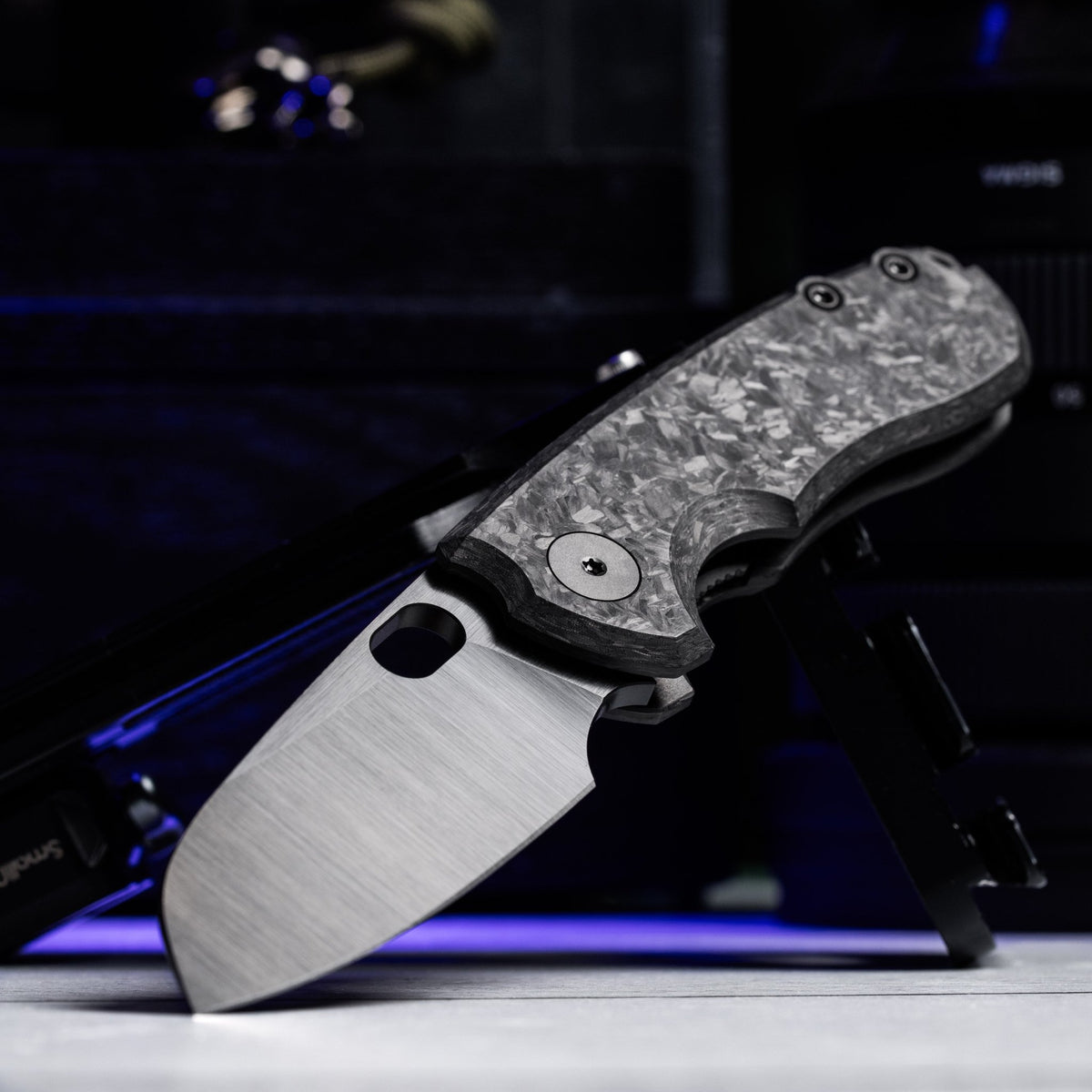 Drop Date (08/26): URBAN Jib - Belt Satin DLC Vanax & Marbled Carbon Fiber Linerlock - URBAN EDC®