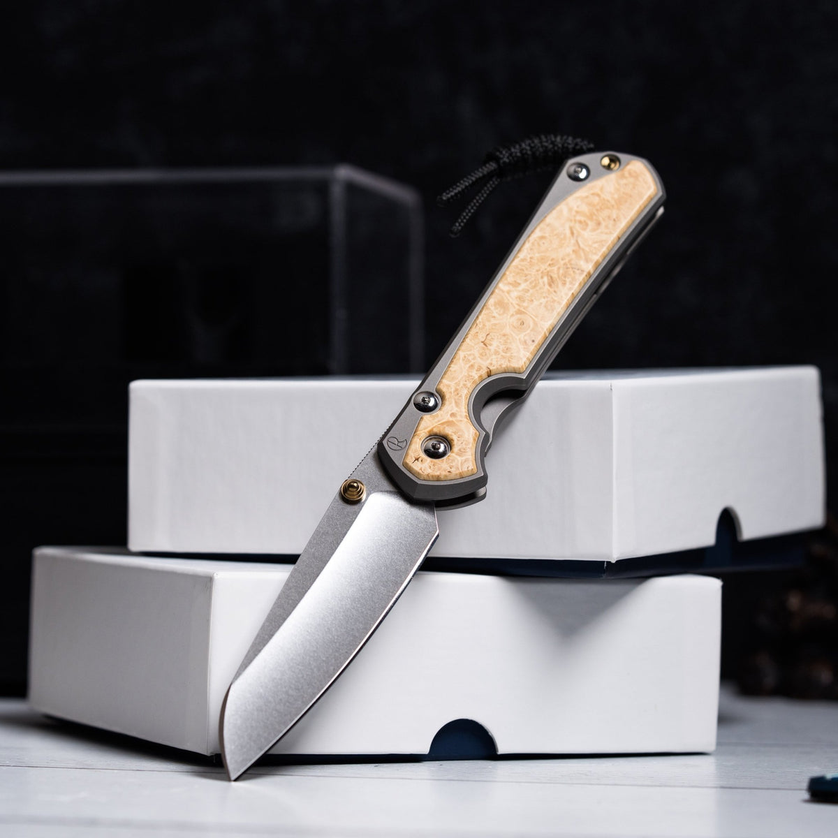 Drop Date (09/02): Chris Reeve Large Sebenza 31 - Insingo Magnacut & Glass Blasted Titanium w/ Box Elder Inlay - URBAN EDC®