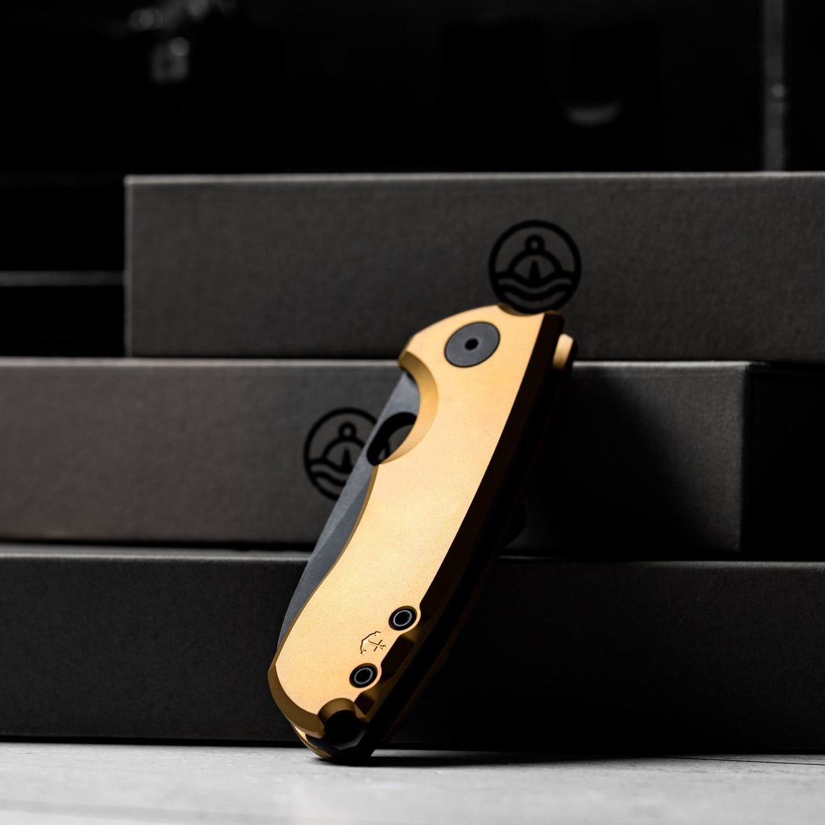 Drop Date (09/02): URBAN Jib - Blackwashed Vanax & Bead Blasted Brass Linerlock - URBAN EDC®