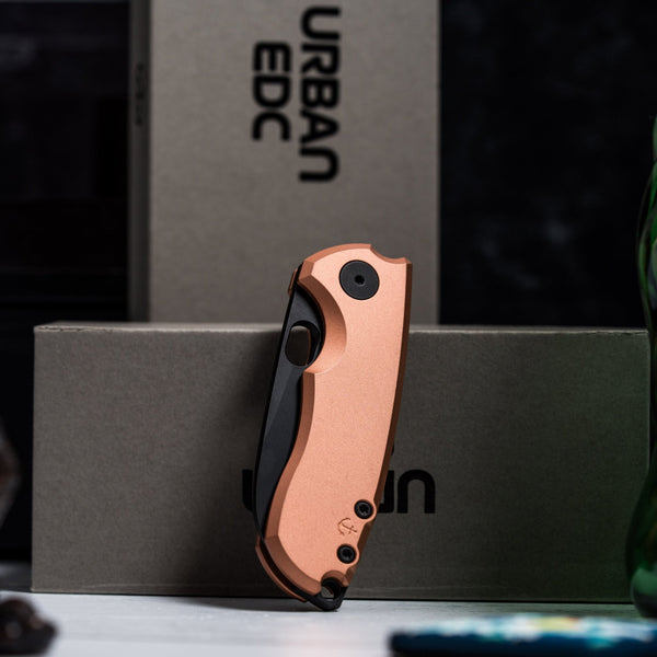 Drop Date (09/02): URBAN Jib - Blackwashed Vanax & Bead Blasted Copper Linerlock - URBAN EDC®