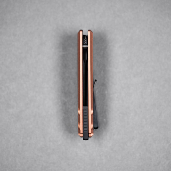 Drop Date (09/02): URBAN Jib - Blackwashed Vanax & Bead Blasted Copper Linerlock - URBAN EDC®