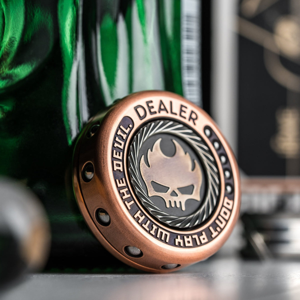 Drop Date (09/10): Lautie Mini Dealer Fidget Spinner - Copper & Zirconium - URBAN EDC®