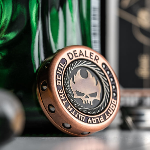 Drop Date (09/10): Lautie Mini Dealer Fidget Spinner - Copper & Zirconium - URBAN EDC®