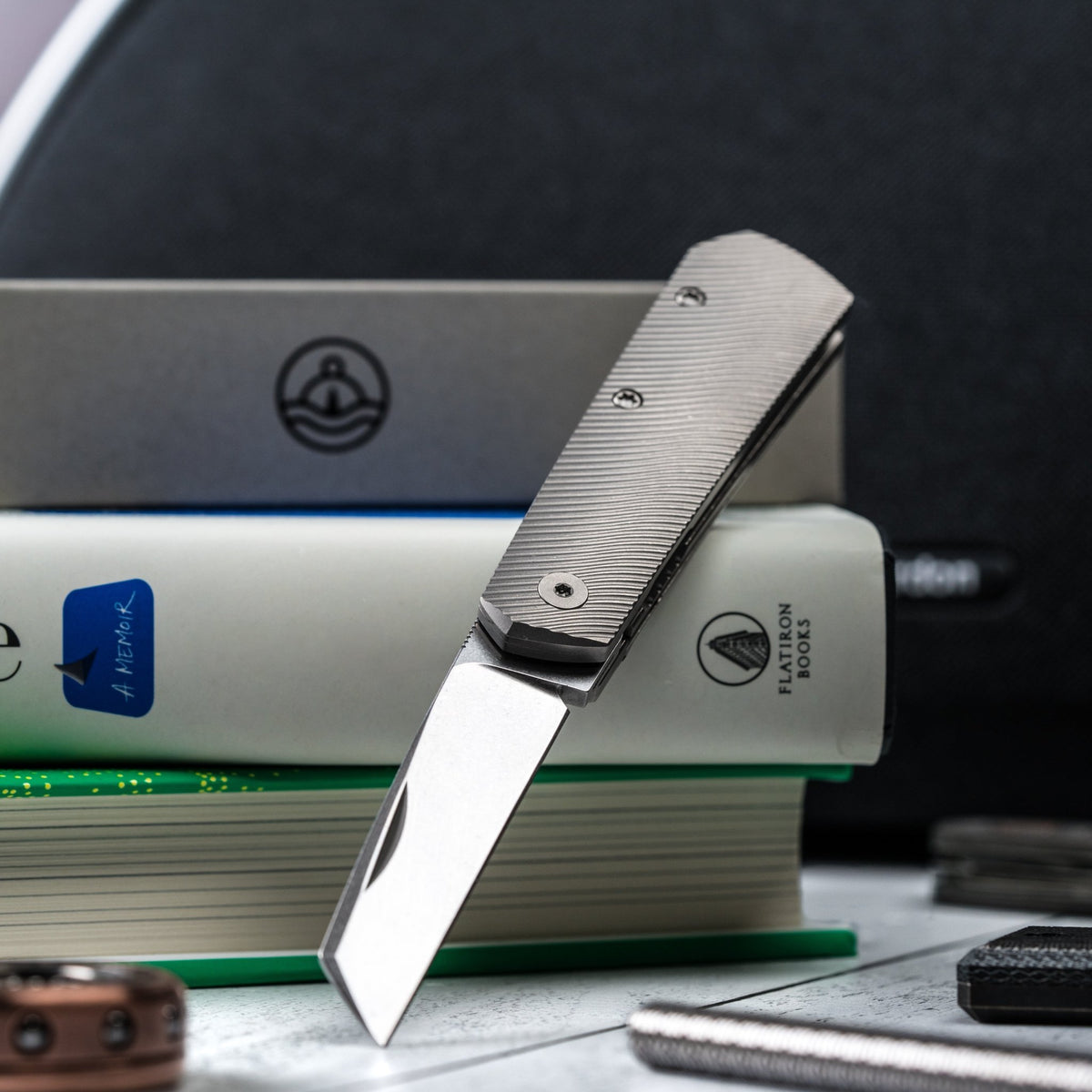 Drop Date (09/10): URBAN Straighthawk - Stonewashed Magnacut & Stonewashed Titanium w/ Micro Milling - URBAN EDC®
